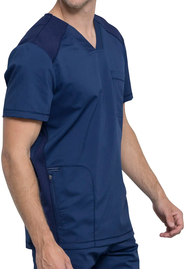 Cherokee Scrubs 2-Pocket Men's V-Neck Top Navy | scrub-supply.com