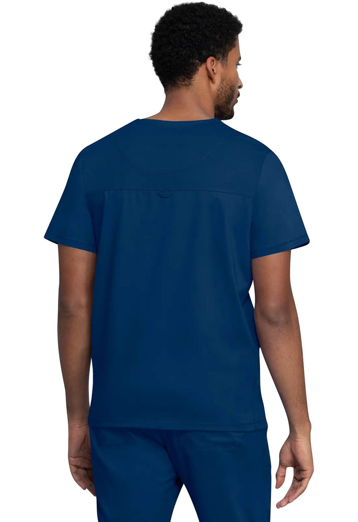 Cherokee Scrubs Men's 2-Pocket Men's V-Neck Top Navy | scrub-supply.com