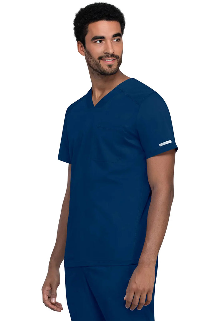 Cherokee Scrubs Men's 2-Pocket Men's V-Neck Top Navy | scrub-supply.com