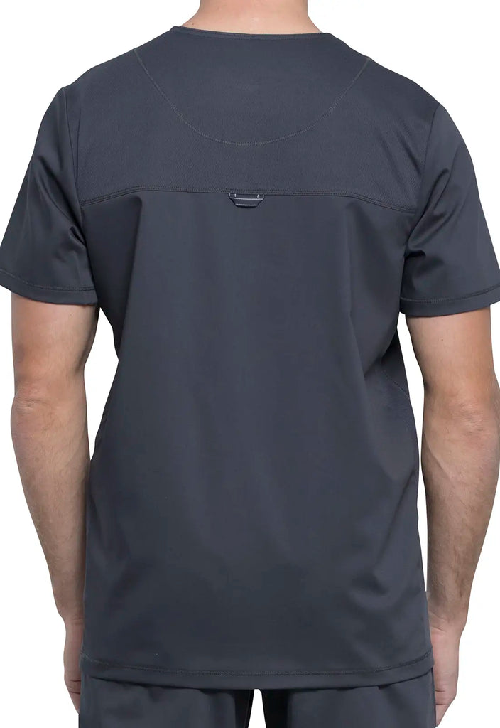 Cherokee Scrubs 2-Pocket Men's V-Neck Top Pewter | scrub-supply.com