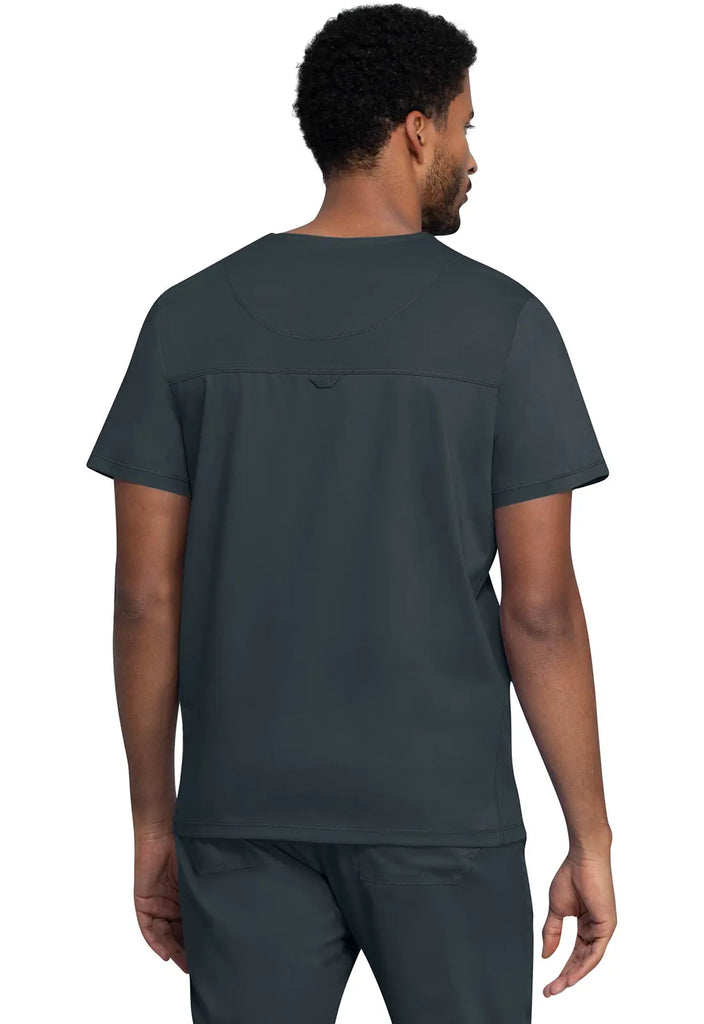 Cherokee Scrubs Men's 2-Pocket Men's V-Neck Top Pewter | scrub-supply.com