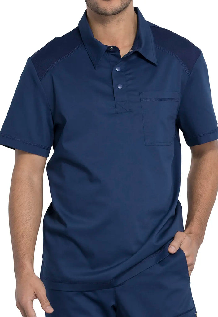 Cherokee Scrubs Men's Polo Shirt Navy | scrub-supply.com