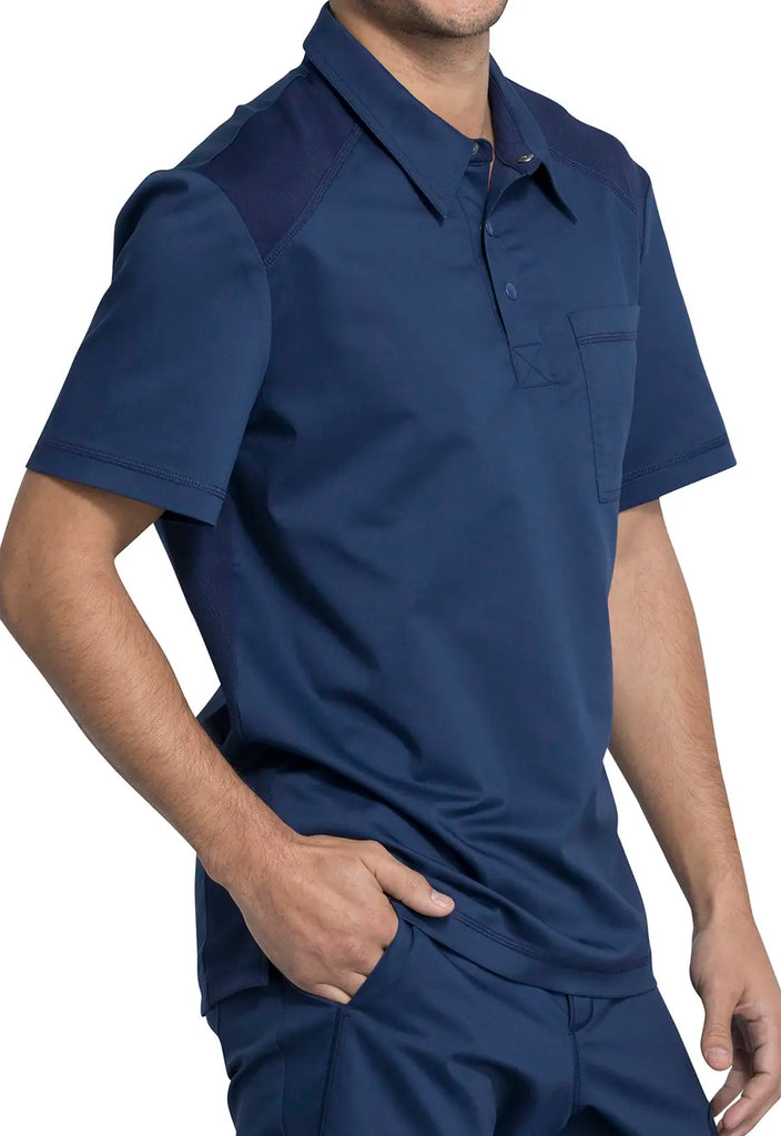 Cherokee Scrubs Men's Polo Shirt Navy | scrub-supply.com