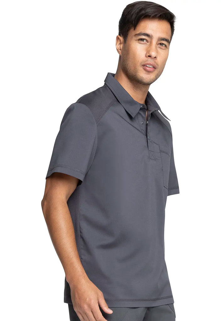 Cherokee Scrubs Men's Polo Shirt Pewter | scrub-supply.com