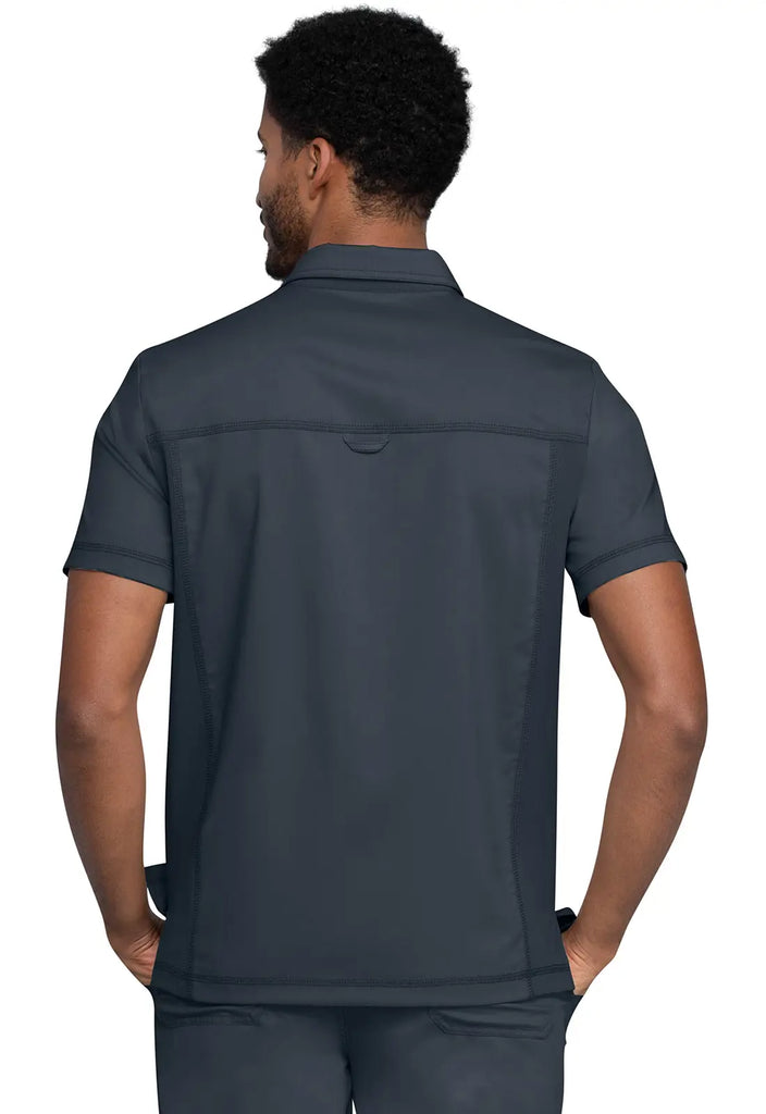 Cherokee Scrubs Men's Polo Shirt Pewter | scrub-supply.com