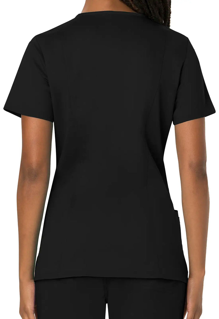 Cherokee Scrubs Revolution 3-Pocket V-Neck Top Black | scrub-supply.com