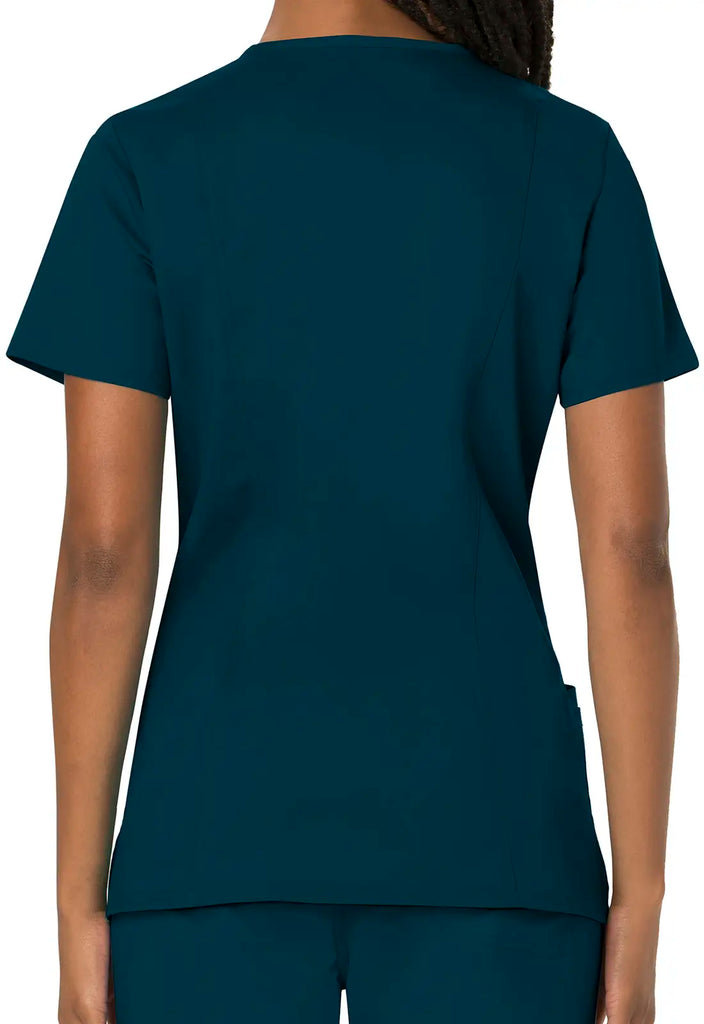 Cherokee Scrubs Revolution 3-Pocket V-Neck Top Caribbean Blue | scrub-supply.com