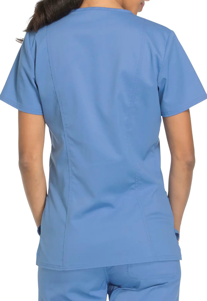 Cherokee Scrubs Revolution 3-Pocket V-Neck Top Ceil Blue | scrub-supply.com