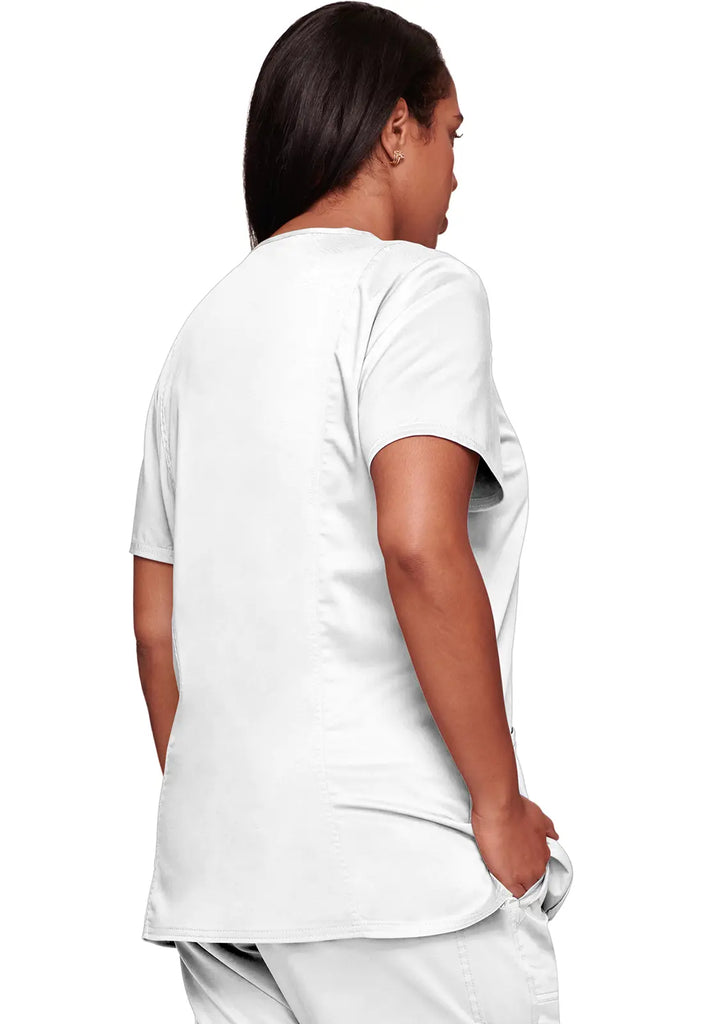 Cherokee Scrubs Women's Revolution 3-Pocket V-Neck Top White | scrub-supply.com