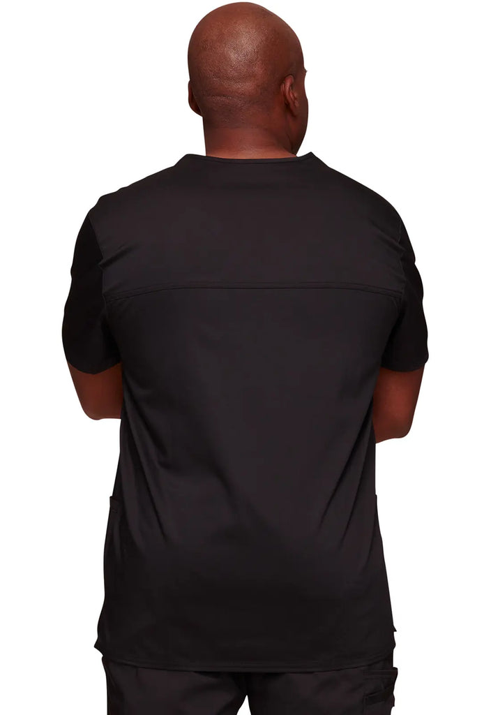 Cherokee Scrubs 3-Pocket Men's V-Neck Top Black | scrub-supply.com