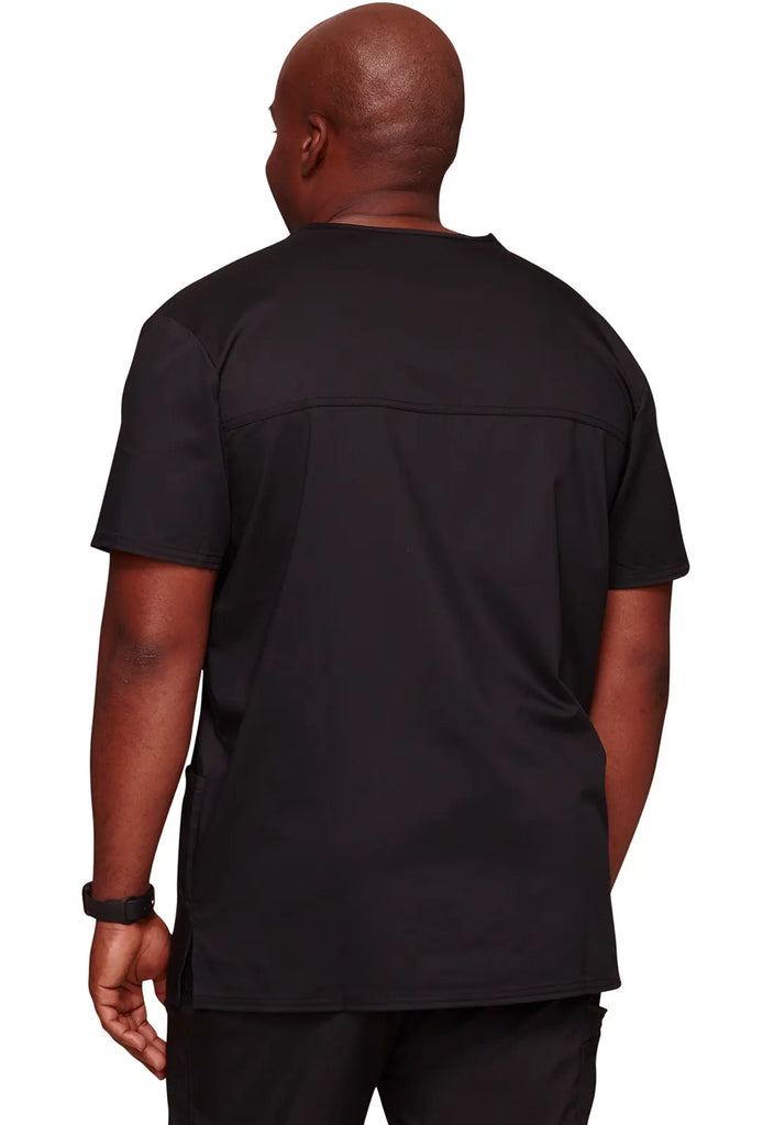 Cherokee Scrubs 3-Pocket Men's V-Neck Top Black | scrub-supply.com