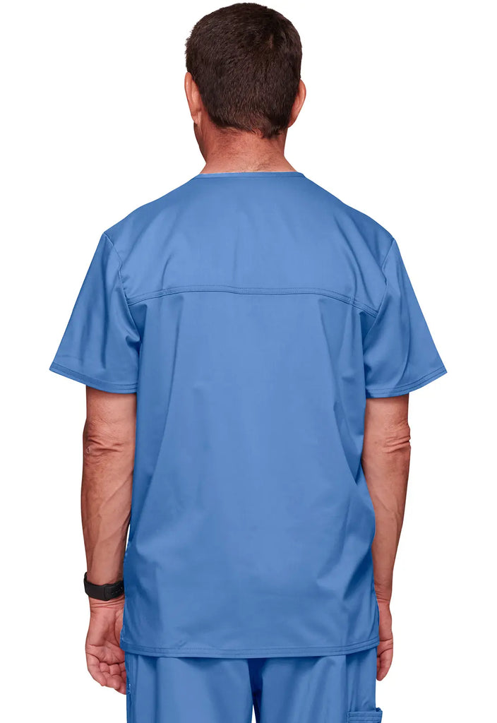 Cherokee Scrubs 3-Pocket Men's V-Neck Top Ceil Blue | scrub-supply.com