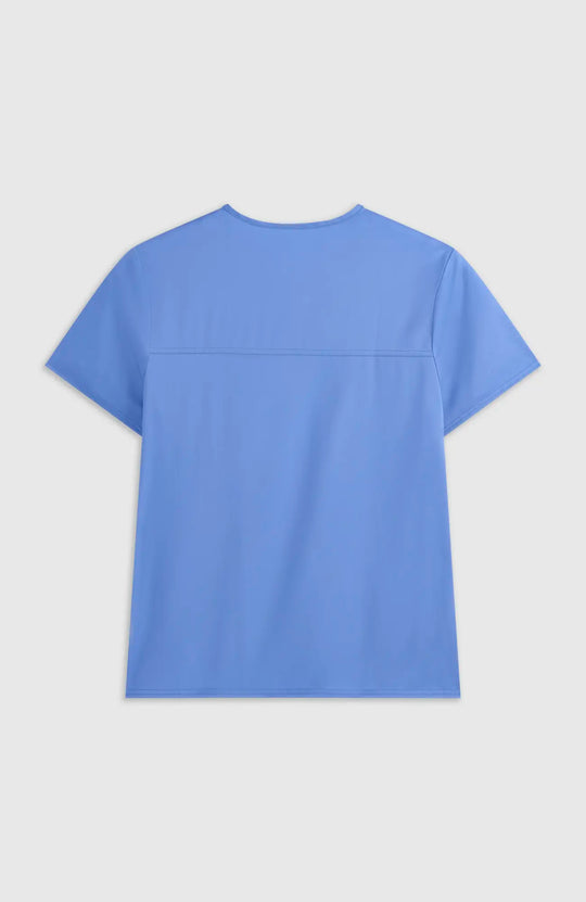 Cherokee Scrubs Men's 3-Pocket V-Neck Top Ceil Blue | scrub-supply.com
