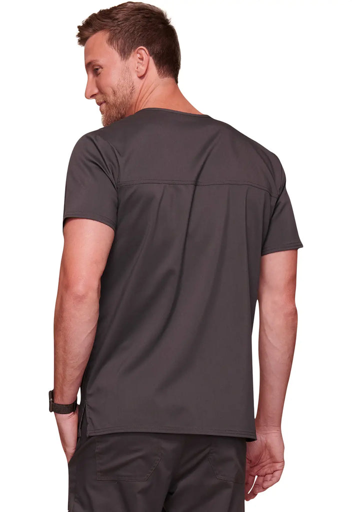 Cherokee Scrubs 3-Pocket Men's V-Neck Top Pewter | scrub-supply.com