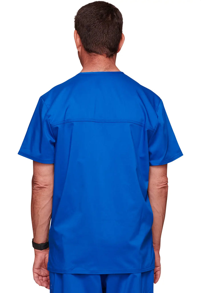 Cherokee Scrubs 3-Pocket Men's V-Neck Top Royal Blue | scrub-supply.com