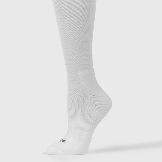 Wink Scrubs Unisex Compression Socks White | scrub-supply.com