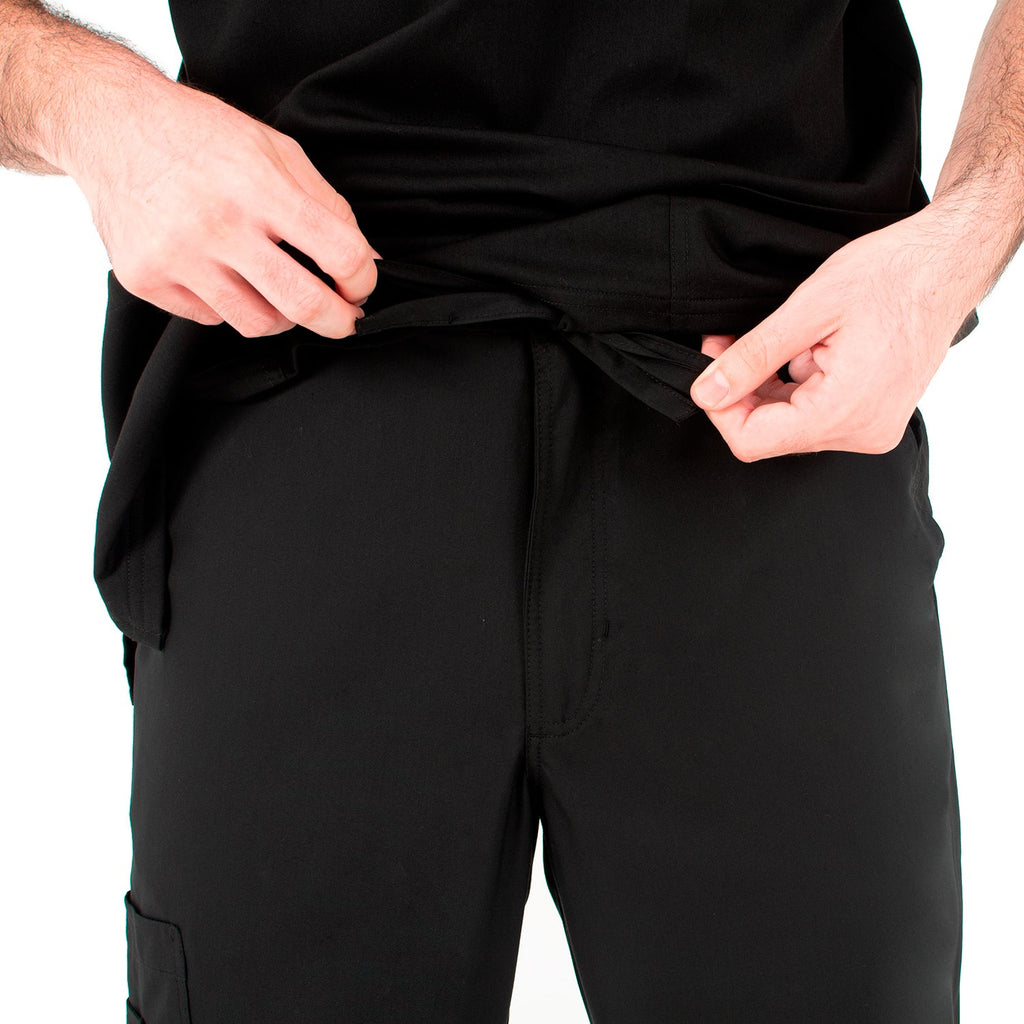 Life Threads Men's Ergo 2.0 Cargo Pant - Tall Black -  by scrub-supply.com