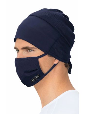 Koi Face Mask with exchangeable filters Navy -  by scrub-supply.com