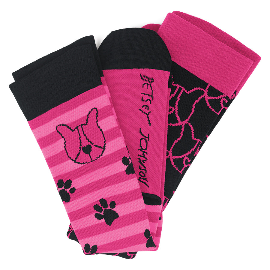 Koi Compression Socks 2-pac Bumble Love -  by scrub-supply.com