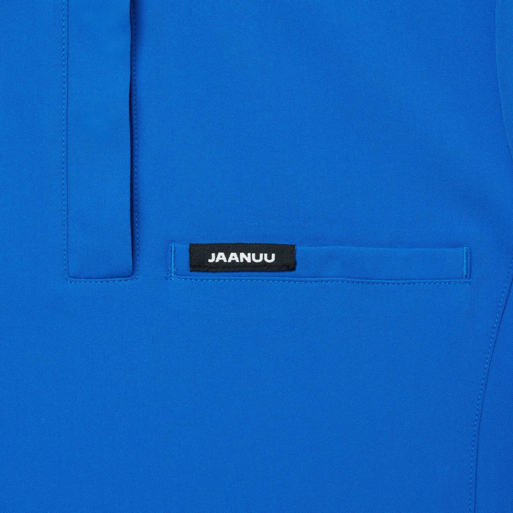 Jaanuu Savi Classic Scrub Top Royal Blue -  by scrub-supply.com