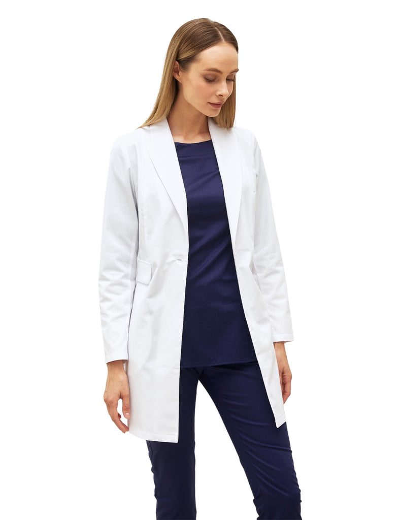 Treat in Style Medical Lab Coat White - LK2070-0100-2-50 by scrub-supply.com