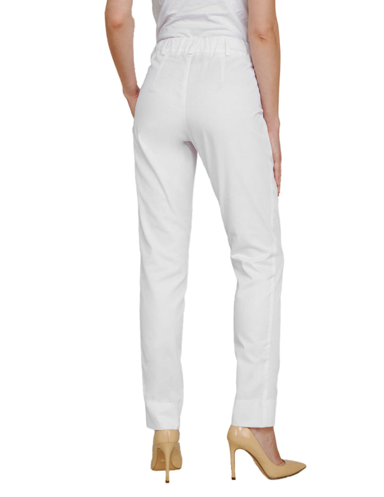 Treat in Style Cropped Pants White -  by scrub-supply.com