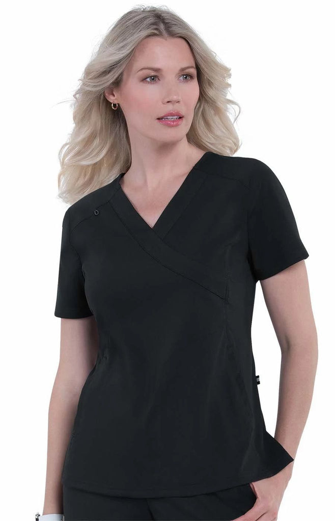 Koi All or Nothing Top Black - 1025-02-5X by scrub-supply.com