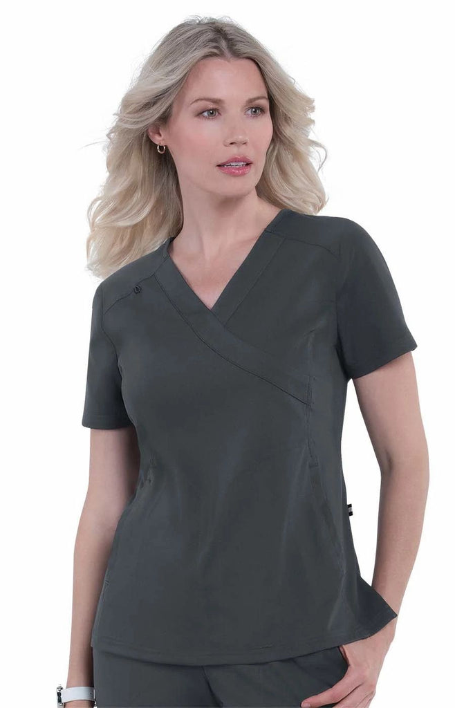 Koi All or Nothing Top Charcoal - 1025-77-5X by scrub-supply.com