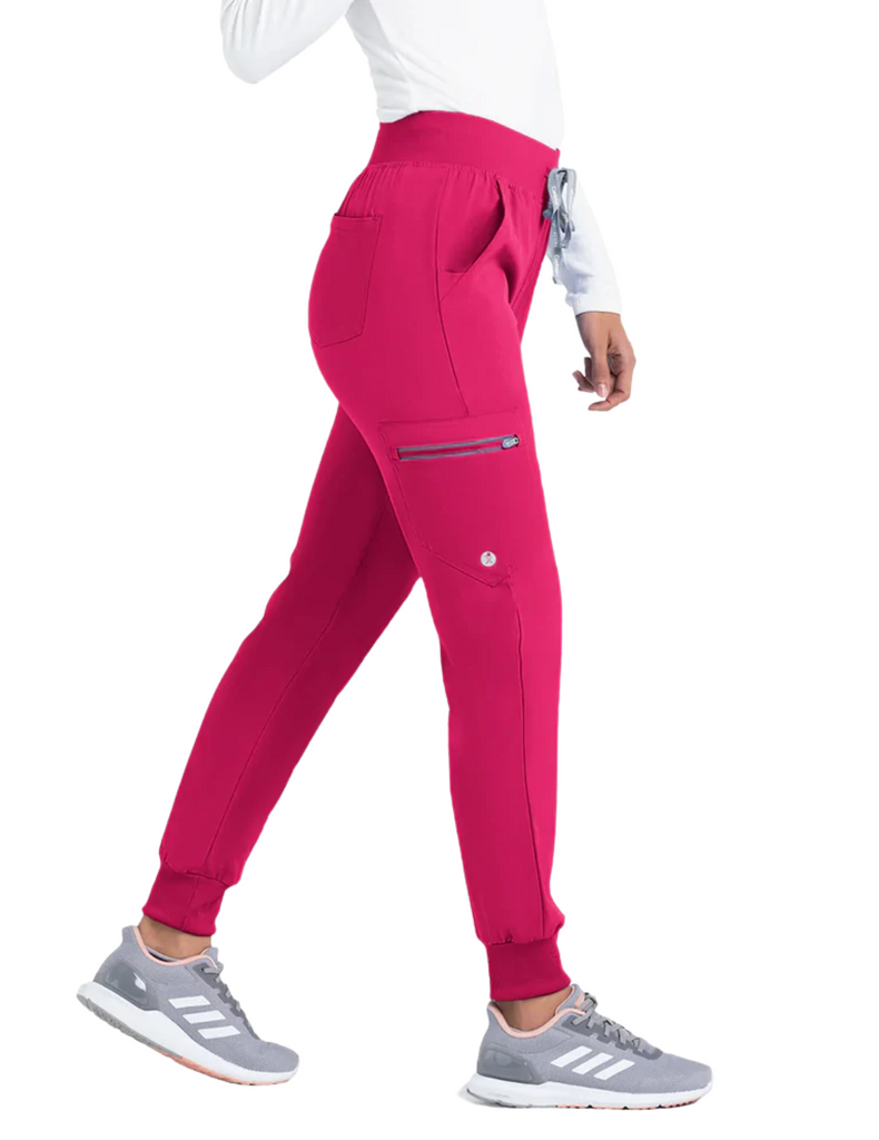 Life Threads Women's Active Jogger Pant Pink - 1529-PNK-XXXL by scrub-supply.com