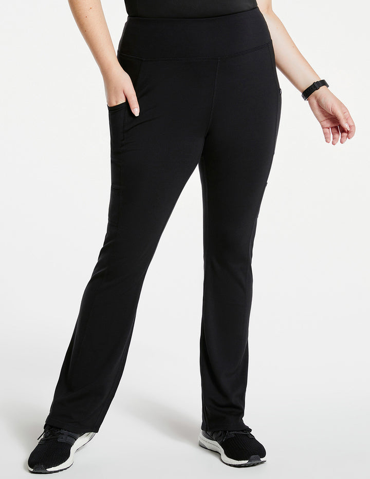 Jaanuu Women's Yoga Pant - Plussize Black - J95141C-BLKT-3X by scrub-supply.com