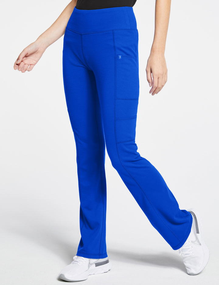 Jaanuu Women's Yoga Pant - Petite Royal Blue - J95141P-RYLT-XL by scrub-supply.com