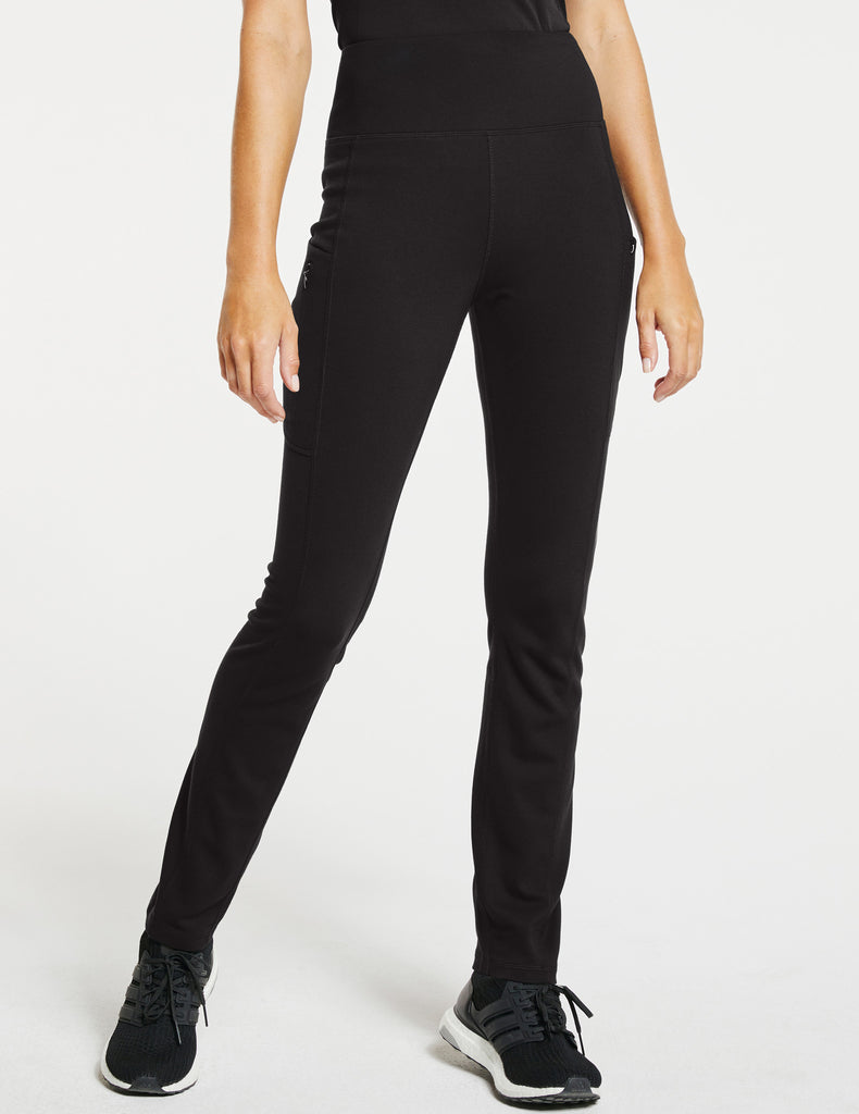 Jaanuu Women's High-Waist Yoga Pant Black - J95140-BLKT-XL by scrub-supply.com