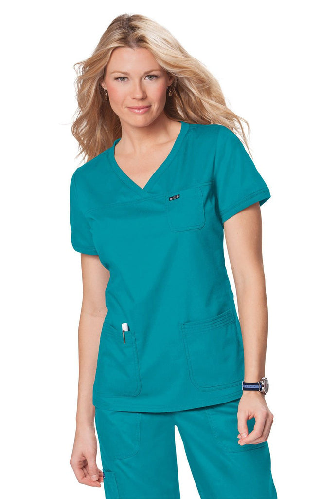 Koi Nicole Top Turquoise (Bright Teal) - 247-59-3X by scrub-supply.com