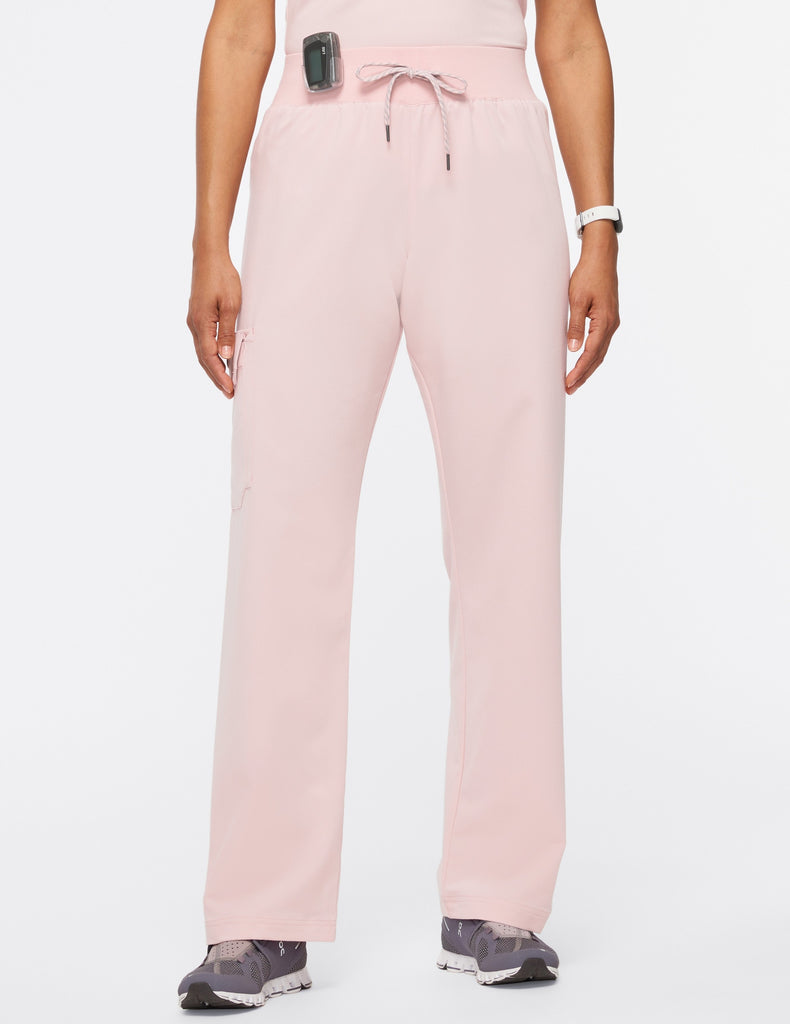 Jaanuu Women's 4-Pocket Relaxed Essential Pant - Petite Blushing Pink - J95165P-BSPW-XL by scrub-supply.com
