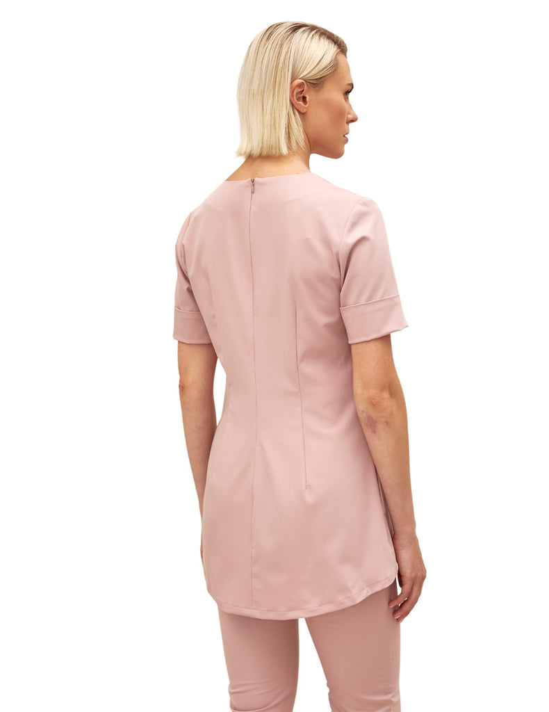 Treat in Style Women's Minimalistic Medical Blouse White -  by scrub-supply.com