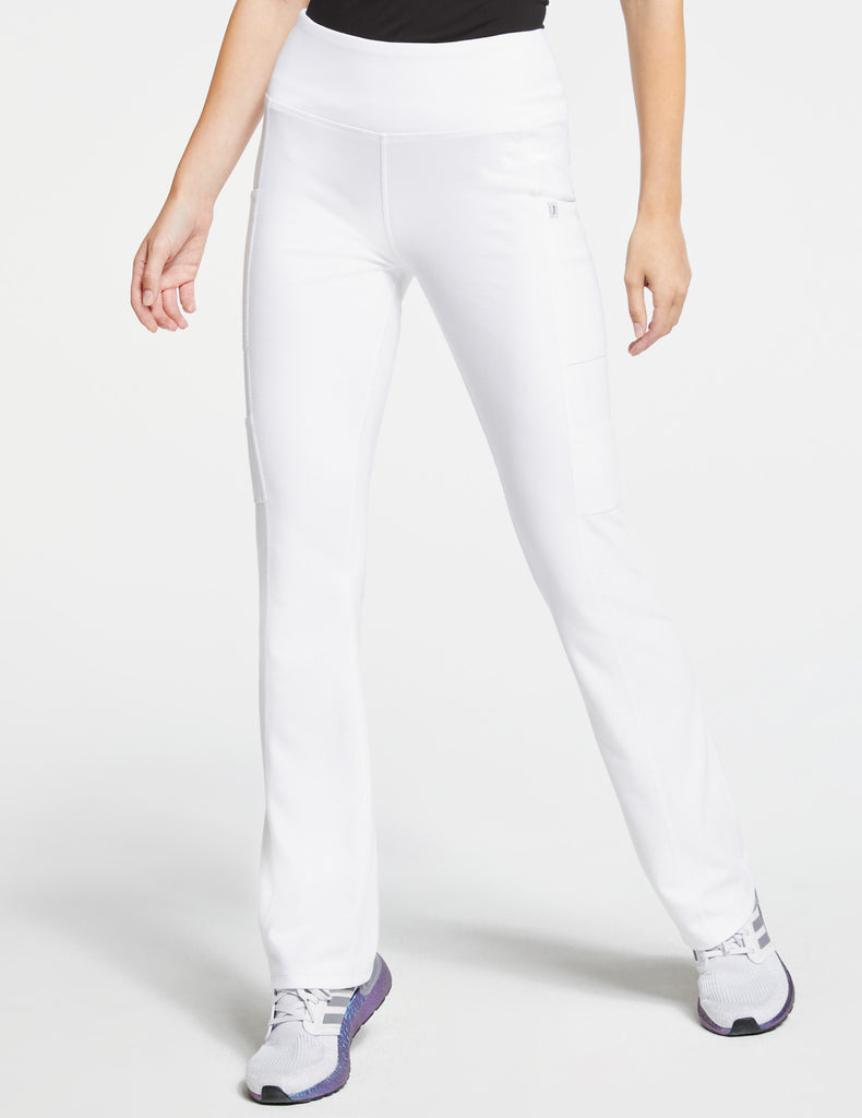 Jaanuu Women's Yoga Pant White - J95141-WHTT-XL by scrub-supply.com