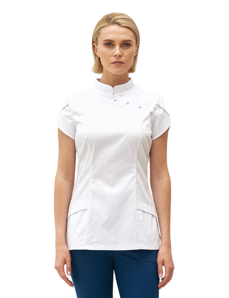 Treat in Style Pearls Blouse | scrub-supply.com