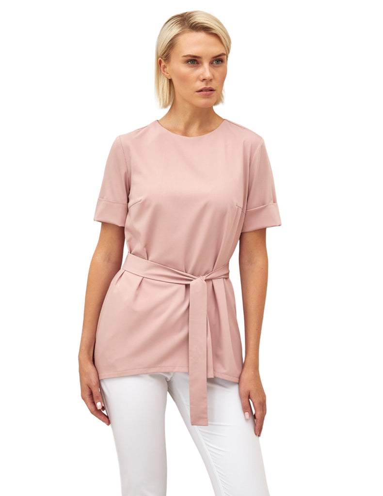 Treat in Style Women's Minimalistic Medical Blouse White -  by scrub-supply.com