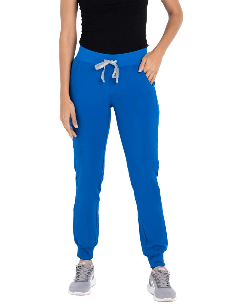 Life Threads Women's Active Jogger Pant - Petite Royal Blue - 1529-RYL-XXXL-P by scrub-supply.com