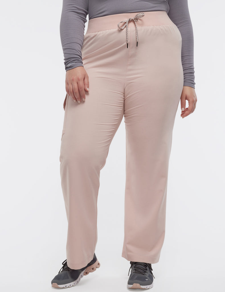 Jaanuu Women's 4-Pocket Relaxed Essential Pant Blushing Pink - J95165C-BSPW-3X by scrub-supply.com