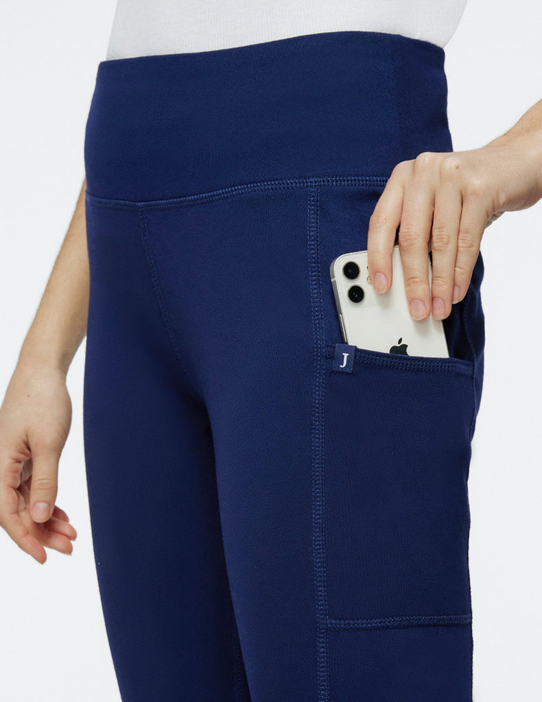 Jaanuu Women's Yoga Pant - Petite Ceil Blue -  by scrub-supply.com