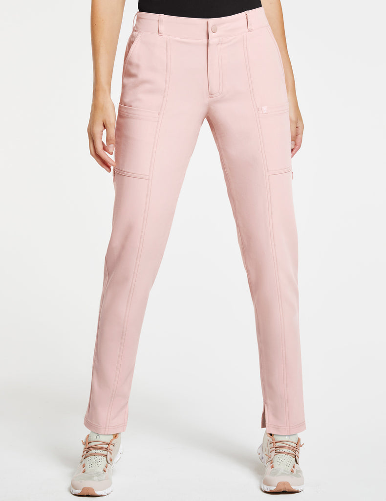 Jaanuu Women's 11-Pocket Cargo Pant - Petite Blushing Pink - J95096P-BSPW-XL by scrub-supply.com