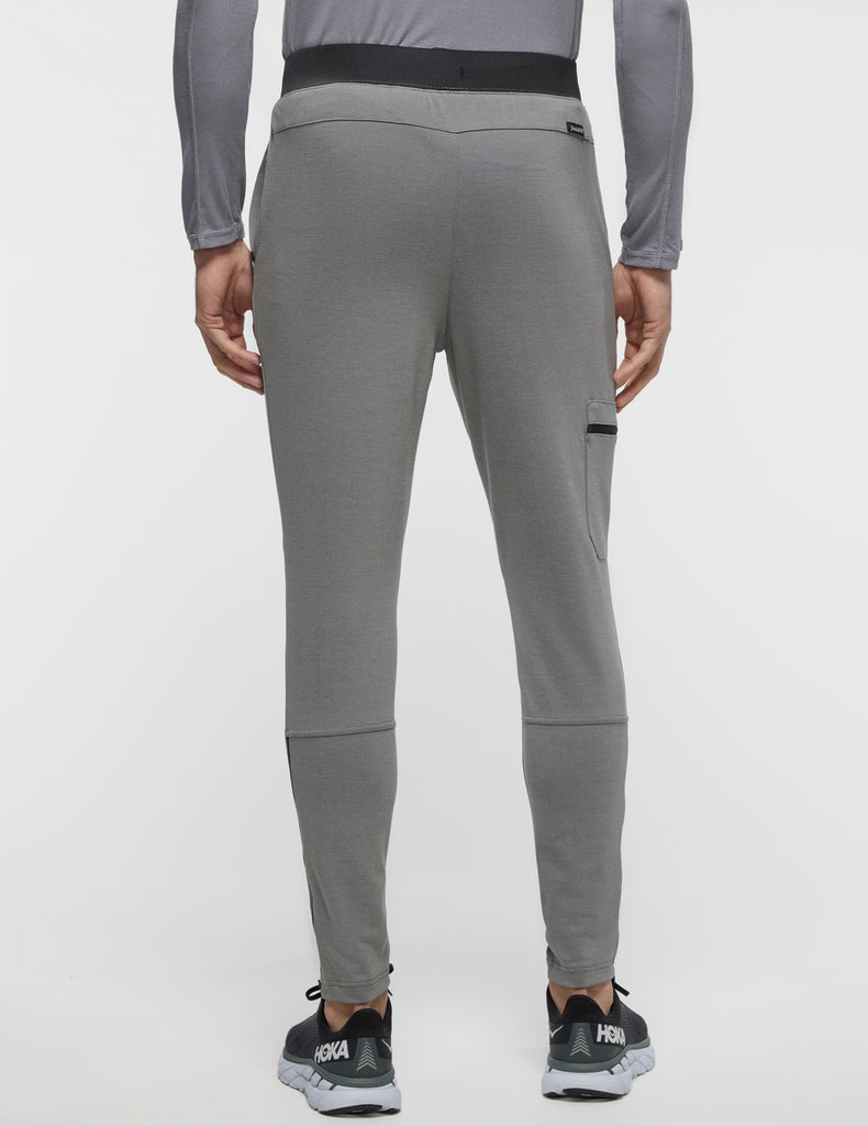Jaanuu Men's 4-Pocket Ankle Zip Pant Heather Charcoal -  by scrub-supply.com