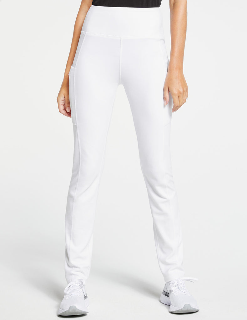 Jaanuu Women's High-Waist Yoga Pant White - J95140-WHTT-XL by scrub-supply.com