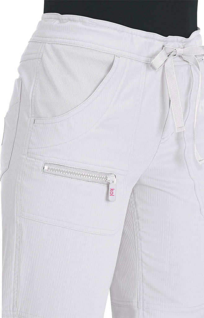 Koi Peace Pant - Petite White -  by scrub-supply.com