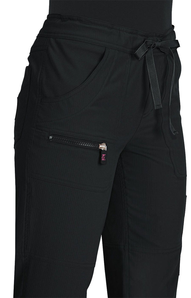Koi Peace Pant - Plussize Black -  by scrub-supply.com