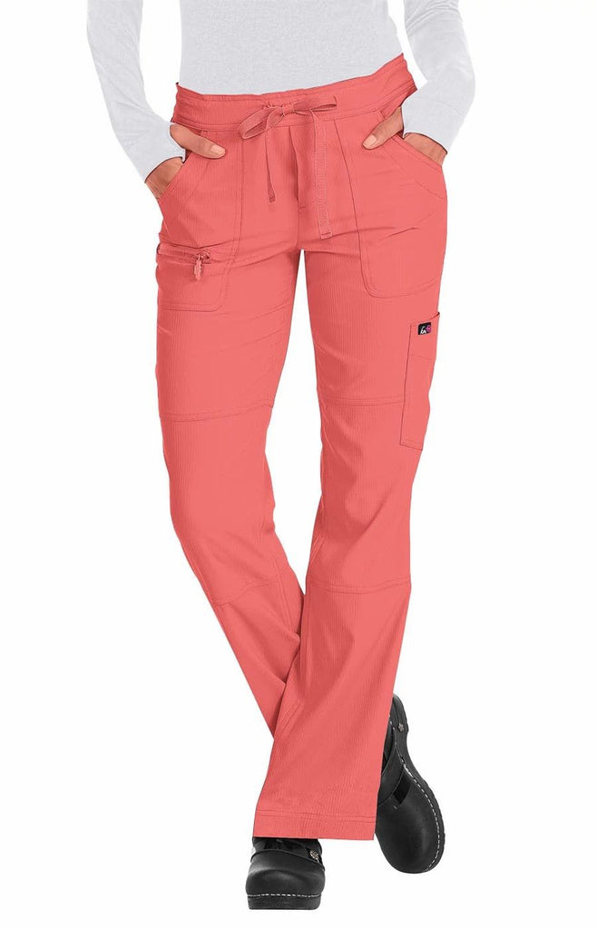 Koi Peace Pant - Plussize Coral - 721-126-4X by scrub-supply.com