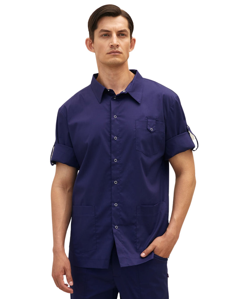 Treat in Style Buttoned Shirt Blue - LK5011-0200-2-56 by scrub-supply.com