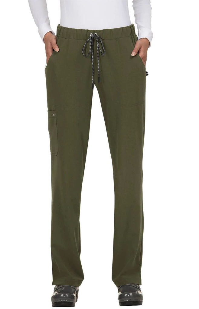 Koi Everyday Hero Pant - Tall Olive Green - 739T-57-XL by scrub-supply.com