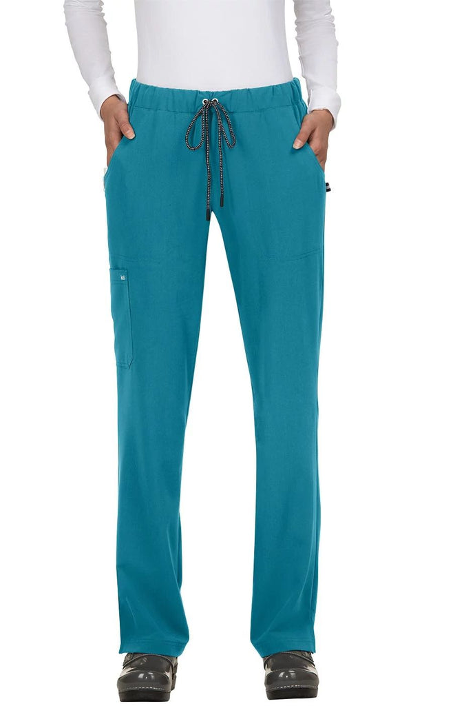 Koi Everyday Hero Pant - Plussize - Tall Teal - 739T-121-3X by scrub-supply.com
